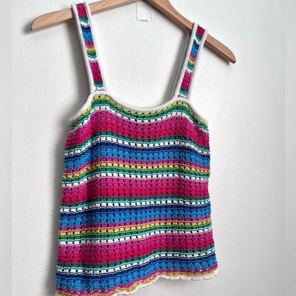 Gap Crochet Tank Top Multi Color - Picture 3 of 10